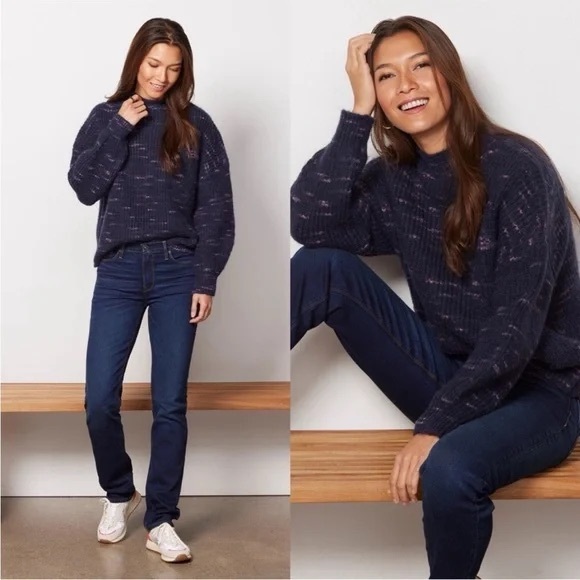 Varley Albion Knit Sweater, Blue, XL - Picture 7 of 11